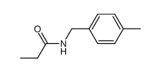 PROPANAMIDE, N-[(4-METHYLPHENYL)METHYL]-结构式