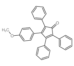 3-(4-Methoxyphenyl)-2,4,5-triphenyl-2,4-cyclopentadien-1-one结构式