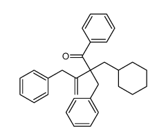 2,3-dibenzyl-2-(cyclohexylmethyl)-1-phenylbut-3-en-1-one结构式