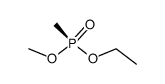 (-)-(S)P-ethyl methyl methanephosphonate结构式