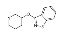 3-(1-azabicyclo[2.2.2]octan-3-yloxy)-1,2-benzothiazole结构式