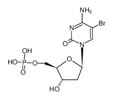 5-bromo-2'-deoxy-[5']cytidylic acid Structure
