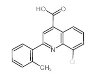 8-氯-2-(2-甲基苯基)喹啉-4-羧酸结构式