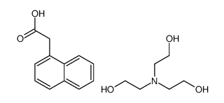 naphthalene-1-acetic acid, compound with 2,2',2''-nitrilotriethanol (1:1) Structure