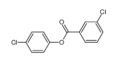 4-chlorophenyl 3-chloro-benzoate Structure