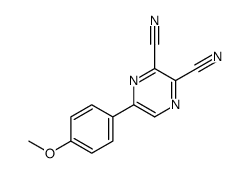 5-(4-methoxyphenyl)pyrazine-2,3-dicarbonitrile Structure