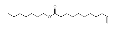 10-十一烯酸庚酯结构式