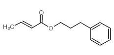 2-Butenoic acid,3-phenylpropyl ester结构式