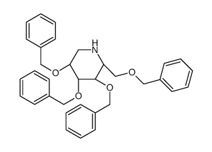 3,4,5-三(苄氧基)-2-((苄氧基)甲基)哌啶结构式