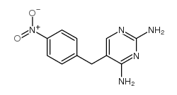 2,4-二氨基-5-(4-硝基苄基)嘧啶结构式