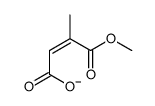 4-methoxy-3-methyl-4-oxobut-2-enoate结构式