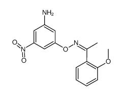 O-(3-amino-5-nitrophenyl)-1-(2-methoxyphenyl)ethanone oxime Structure