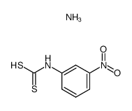 (3-nitro-phenyl)-dithiocarbamic acid, ammonium salt Structure