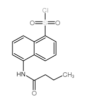 5-丁氨基萘-1-磺酰氯结构式