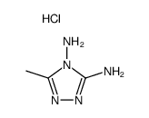 3,4-diamino-5-methyl-4H-1,2,4-triazole hydrochloride Structure