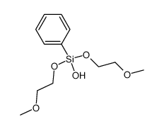 bis(2-methoxyethoxy)phenylsilanol Structure