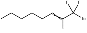 1-Bromo-1,1,2-trifluoro-2-octene结构式