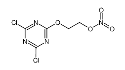 2,4-Dichloro-6-(2-nitrooxy-ethoxy)-[1,3,5]triazine结构式