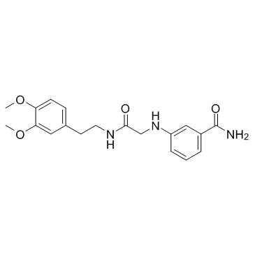 3-[[2-[[2-(3,4-二甲氧基苯基)乙基]氨基]-2-氧代乙基]氨基]苯甲酰胺结构式