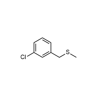 (3-Chlorobenzyl)(methyl)sulfane Structure