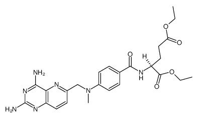 diethyl N-[4-[(2,4-diaminopyrido[3,2-d]pyrimidin-6-ylmethyl)methylamino]benzoyl]-L-glutamate结构式