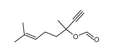 formic acid-(1-ethynyl-1,5-dimethyl-hex-4-enyl ester) Structure
