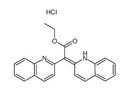 ethyl (Z)-2-(quinolin-2(1H)-ylidene)-2-(quinolin-2-yl)acetate hydrochloride结构式