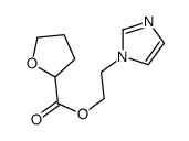 2-imidazol-1-ylethyl oxolane-2-carboxylate结构式