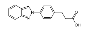 3-(4-(2H-吲唑-2-基)苯基)丙酸结构式