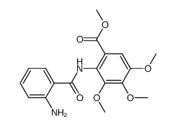 methyl 2-(2-aminobenzamido)-3,4,5-trimethoxybenzoate Structure