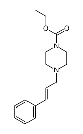 1-Cinnamyl-4-(ethoxycarbonyl)piperazine结构式