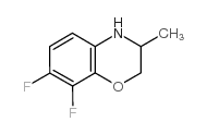 7,8-二氟-2,3-二氢-3-甲基-4-氢恶嗪结构式