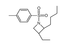 (2R,3S)-2-butyl-3-ethyl-1-(4-methylphenyl)sulfonylazetidine Structure