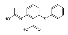 2-acetamido-6-(phenylthio)benzoic acid structure