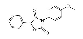 3-(4-methoxyphenyl)-5-phenyl-1,3-oxazolidine-2,4-dione结构式