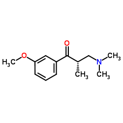 (2S)-3-(Dimethylamino)-1-(3-methoxyphenyl)-2-methyl-1-propanone Structure