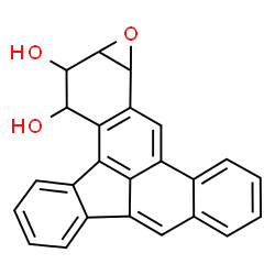 3,4-Dihydroxy-1,2-epoxy 1,2,3,4-tetrahydrodibenzo(a,e)fluoranthene structure