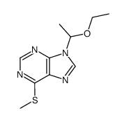 9-(1-Ethoxyethyl-1)-6-methylthiopurine结构式