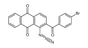 1-azido-2-(4-bromobenzoyl)anthracene-9,10-dione Structure