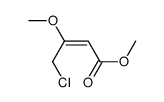 4-氯-3-甲氧基-2-丁烯酸甲酯结构式