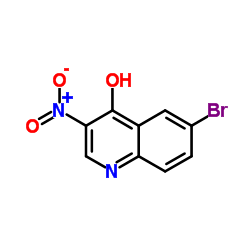 6-Bromo-4-hydroxy-3-nitroquinoline structure