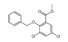 2-benzyloxy-3,5-dichloro-benzoic acid methyl ester结构式