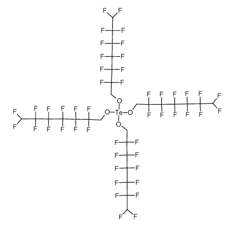 tetrakis((2,2,3,3,4,4,5,5,6,6,7,7-dodecafluoroheptyl)oxy)-l4-tellane结构式
