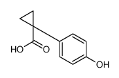 1-(4-羟基苯基)-环丙烷羧酸结构式