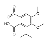 2-isopropyl-3,4-dimethoxy-6-nitro-benzoic acid结构式