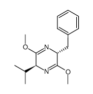 (2R,5S)-2-benzyl-5-isopropyl-3,6-dimethoxy-2,5-dihydropyrazine Structure