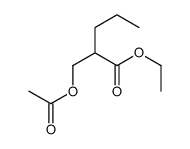 ethyl 2-(acetyloxymethyl)pentanoate结构式