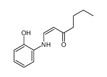 1-(2-hydroxyanilino)hept-1-en-3-one Structure