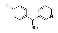C-(4-氯-苯基)-C-吡啶-3-基-甲基胺双盐酸盐结构式