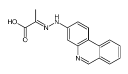 2-(phenanthridin-3-ylhydrazinylidene)propanoic acid结构式